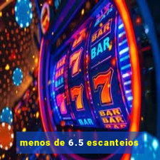 menos de 6.5 escanteios